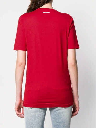 DSQUARED2 ICON T恤 - 红色