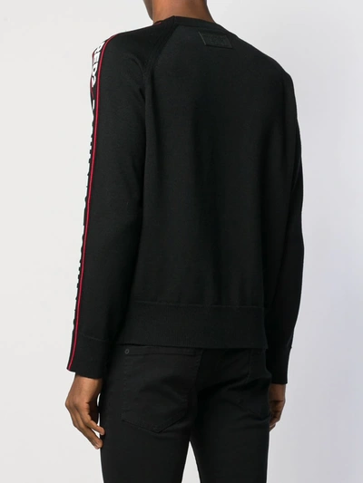 Dsquared2 Crewneck Tape Dsquared In Black