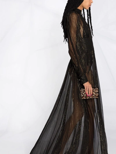 Shop Philipp Plein Elegant Long Dress In Black