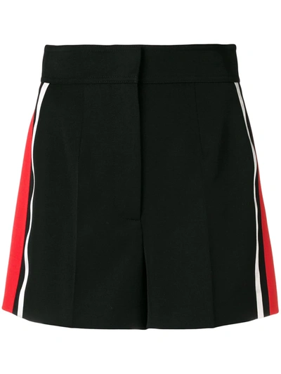 Shop Alexander Mcqueen Stripe Detail Shorts In Black