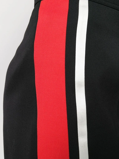 Shop Alexander Mcqueen Stripe Detail Shorts In Black