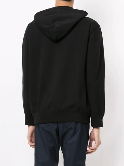 Shop Comme Des Garçons Play Embroidered Logo Hoodie In Black
