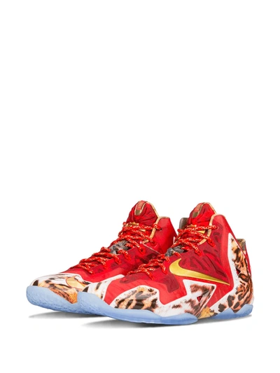 Nike Lebron Xi Premium Sneakers In Multicolour