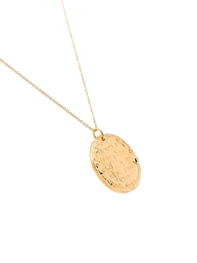 Shop Alighieri 24kt Gold-plated Il Leone Medallion Necklace