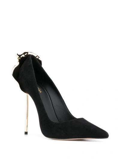 Le Silla Pointed Toe Stiletto Heels In Black