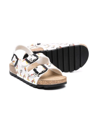 Moa Mickey Mouse-print Sandals In White