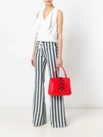 Shop Anya Hindmarch Apex Small Bathurst Tote In Red