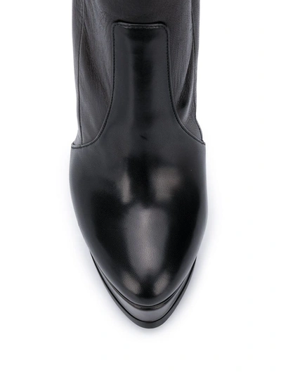 Casadei Neona 15mm Platform Boots In Black