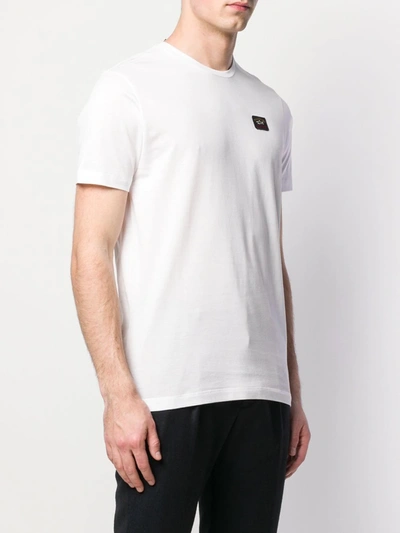 Shop Paul & Shark Logo Patch T-shirt In White