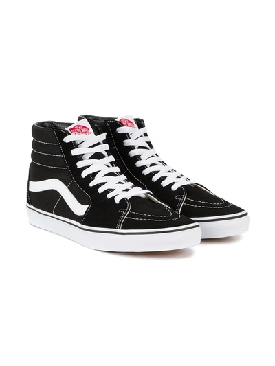 Shop Vans Sk8-hi "black/black/white" Sneakers