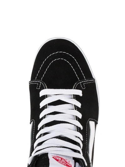 Shop Vans Sk8-hi "black/black/white" Sneakers