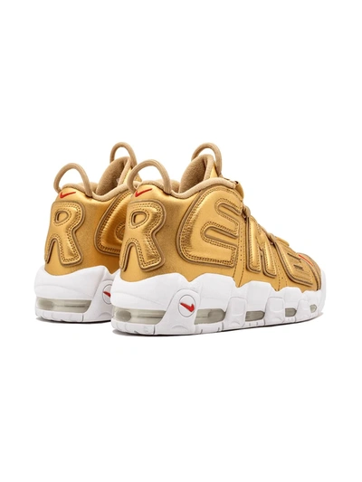 Shop Nike X Air More Uptempo "suptempo Gold" Sneakers In Metallic