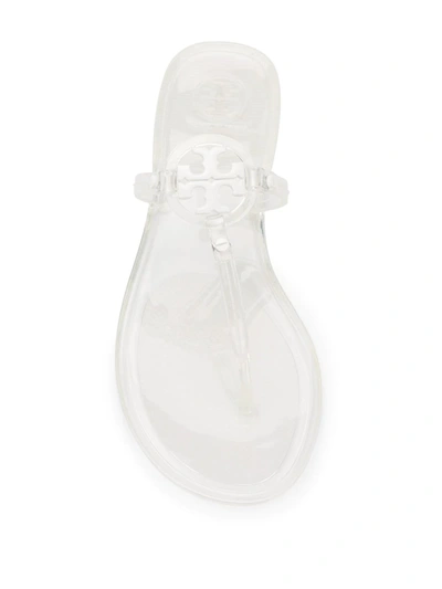 Shop Tory Burch Mini Miller Jelly Thong Sandals In White