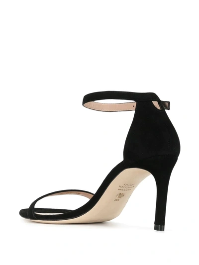 Shop Stuart Weitzman Stiletto Sandals In Black