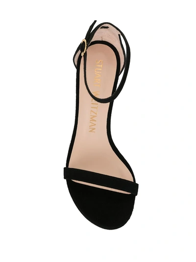 Stuart Weitzman Stiletto Sandals In Black