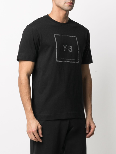 Shop Y-3 Logo-print T-shirt In Black