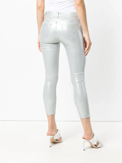 Shop J Brand Skinny Trousers In Grey