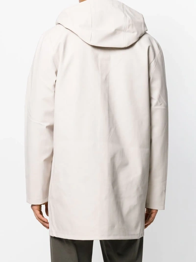 Stutterheim Hooded Raincoat In Neutrals