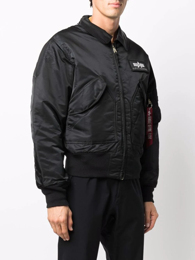 Alpha Industries Cold Weather 45 Bomber Jacket In 黑色