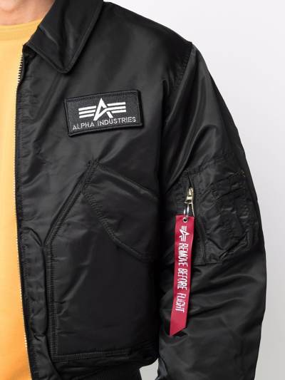 Alpha Industries Cold Weather 45 Bomber Jacket In 黑色