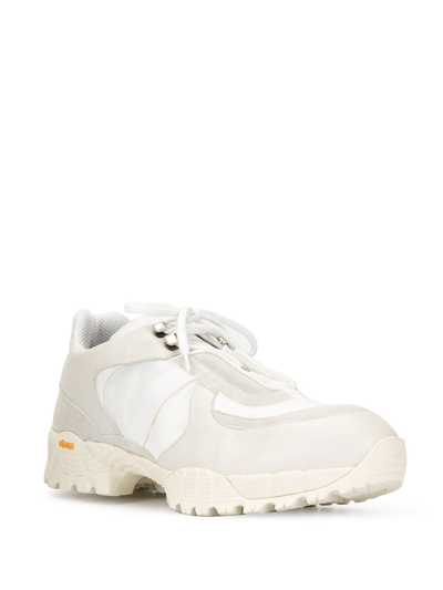 Shop Alyx Panelled Lace-up Sneakers In White
