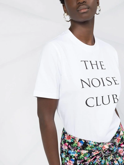 Shop Mcq By Alexander Mcqueen The Noise Club T-shirt In White