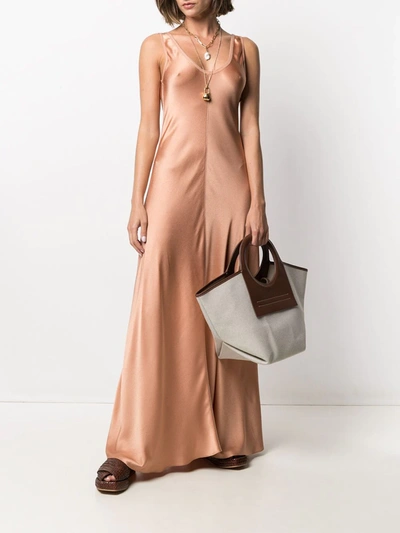 Hereu Open-top Canvas Tote In Neutrals