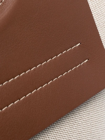 Hereu Open-top Canvas Tote In Neutrals