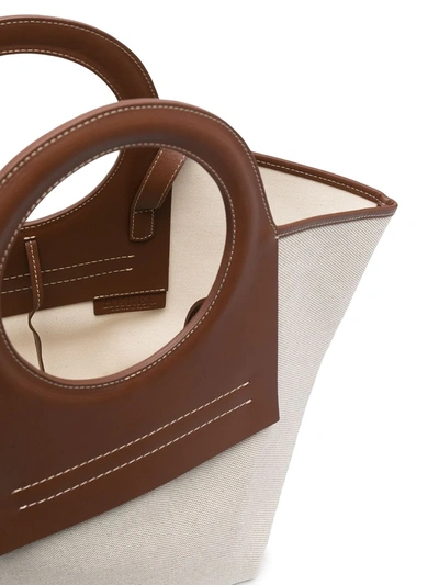 Hereu Open-top Canvas Tote In Neutrals