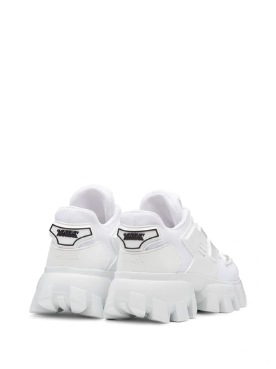 Shop Prada Cloudbust Thunder Sneakers In White