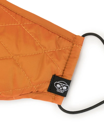 Mostly Heard Rarely Seen Quilted Face Mask In Orange