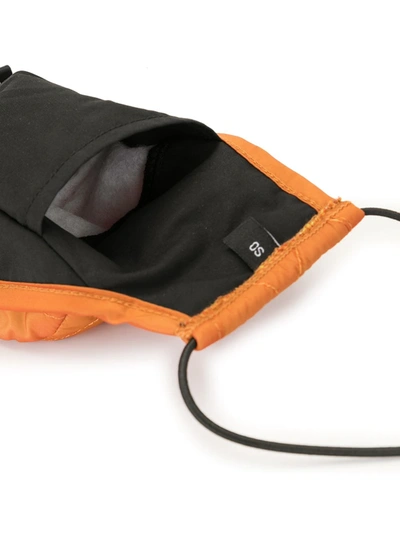 Mostly Heard Rarely Seen Quilted Face Mask In Orange