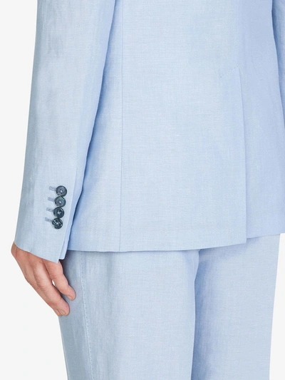 Dolce & Gabbana Shawl Lapel Single-breasted Blazer In Blue