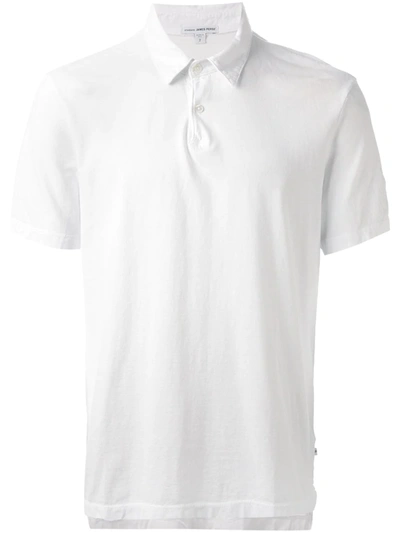 Shop James Perse Classic Polo Shirt In White