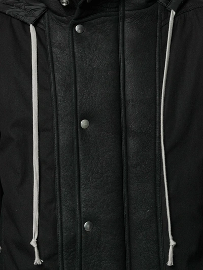 Shop Rick Owens Hooded Casual Jacket In Black