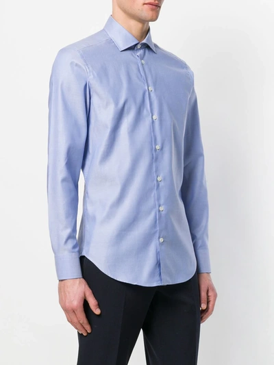 Shop Etro Slim-fit Shirt In Blue