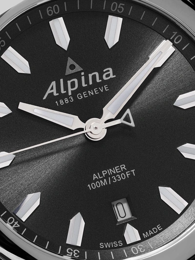 Shop Alpina Alpiner Quartz 42mm In Grey