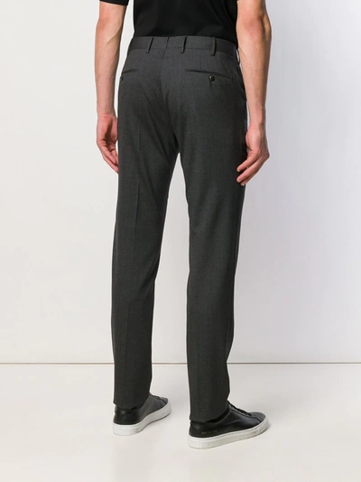 Shop Pt01 Slim Fit Tailored Trousers In Grey