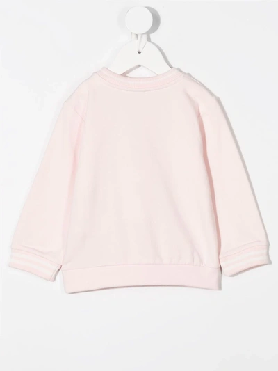 Shop Fendi Bear Print Sweatshirt In Pink