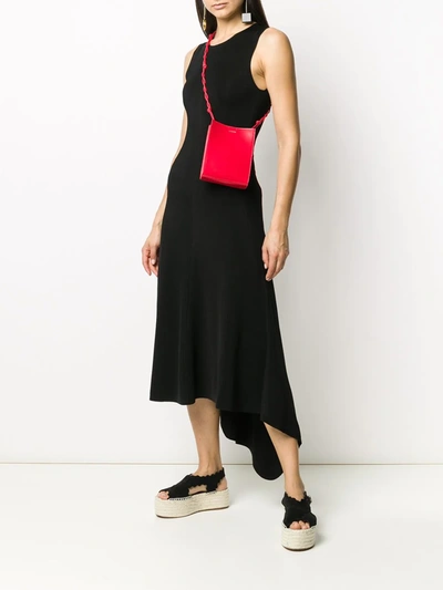 Shop Jil Sander Tangle Structured Shoulder Bag In Red