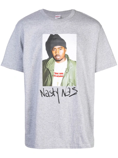 Shop Supreme Nasty Nas Print T-shirt In Grey