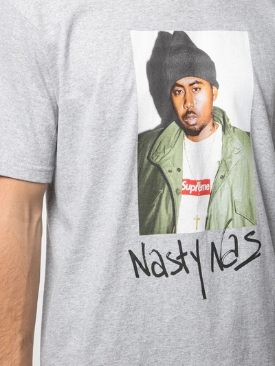 Shop Supreme Nasty Nas Print T-shirt In Grey