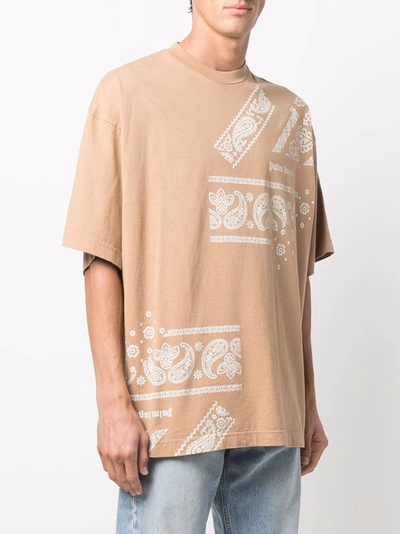 PALM ANGELS BANDANA-PRINT T-SHIRT 
