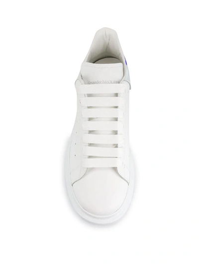 Alexander Mcqueen Oversize Sneakers In White And Holographic In White