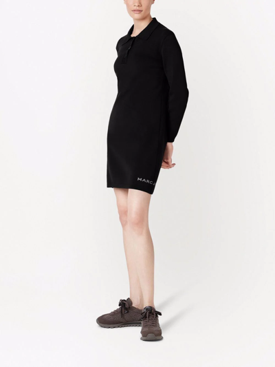 Shop Marc Jacobs The 3/4 Tennis Polo Dress In Black