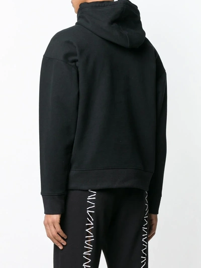 Shop Ktz Mountain Letter Embroidered Hoodie In Black