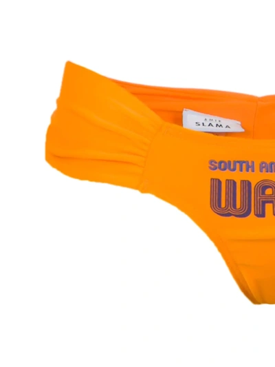 Amir Slama South American Wave Bikini Set In Laranja