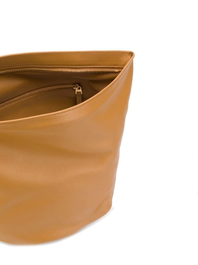 Shop Bottega Veneta Knotted Clutch Bag In Brown