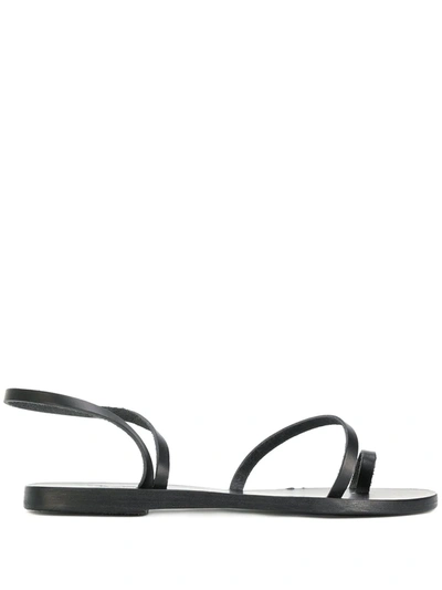 Shop Ancient Greek Sandals Slip-on Open-toe Sandals In Black