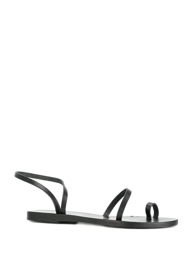 Shop Ancient Greek Sandals Slip-on Open-toe Sandals In Black